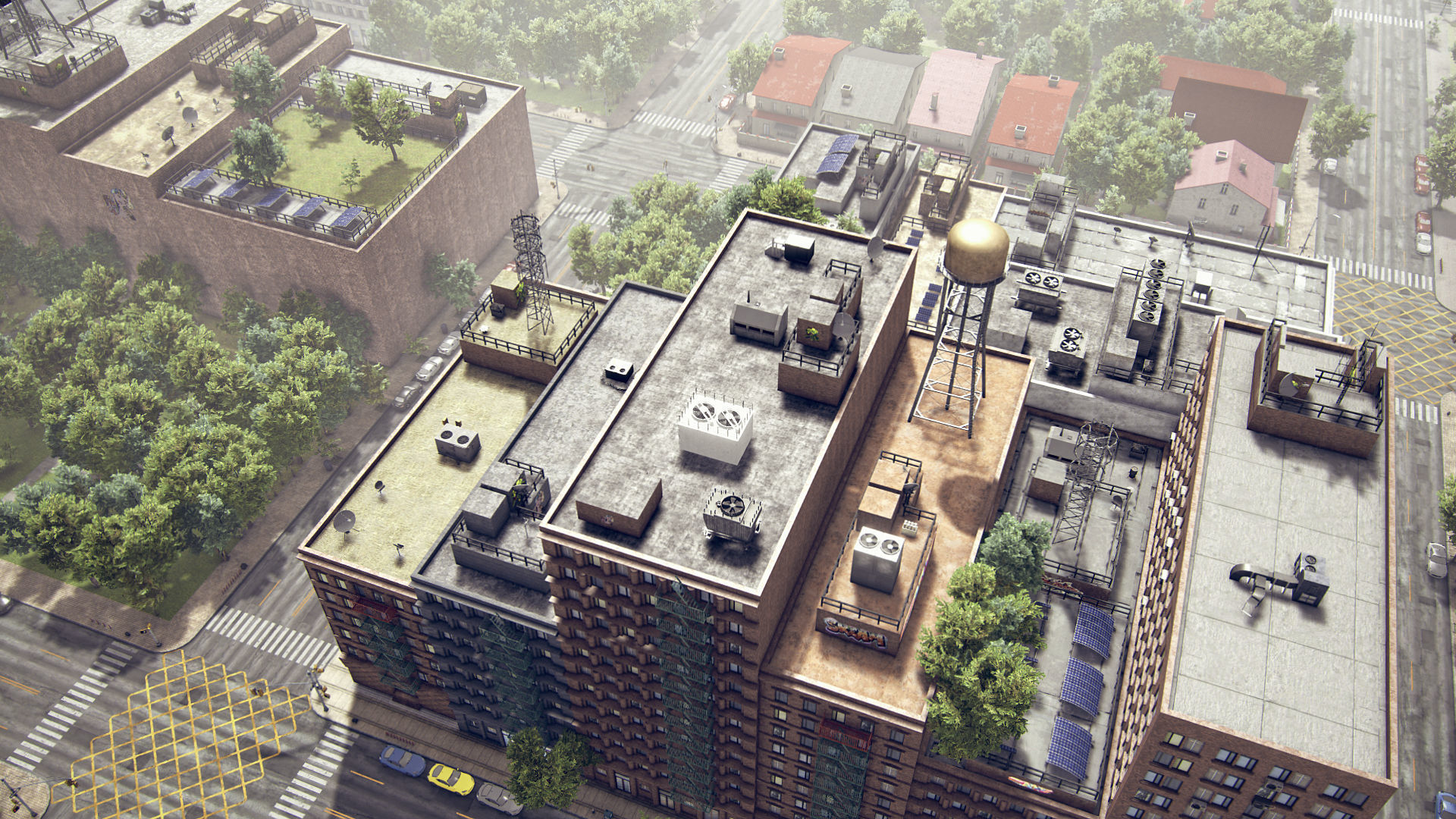 Realistic Realistic Unity City 4 Low-poly 3D model_15