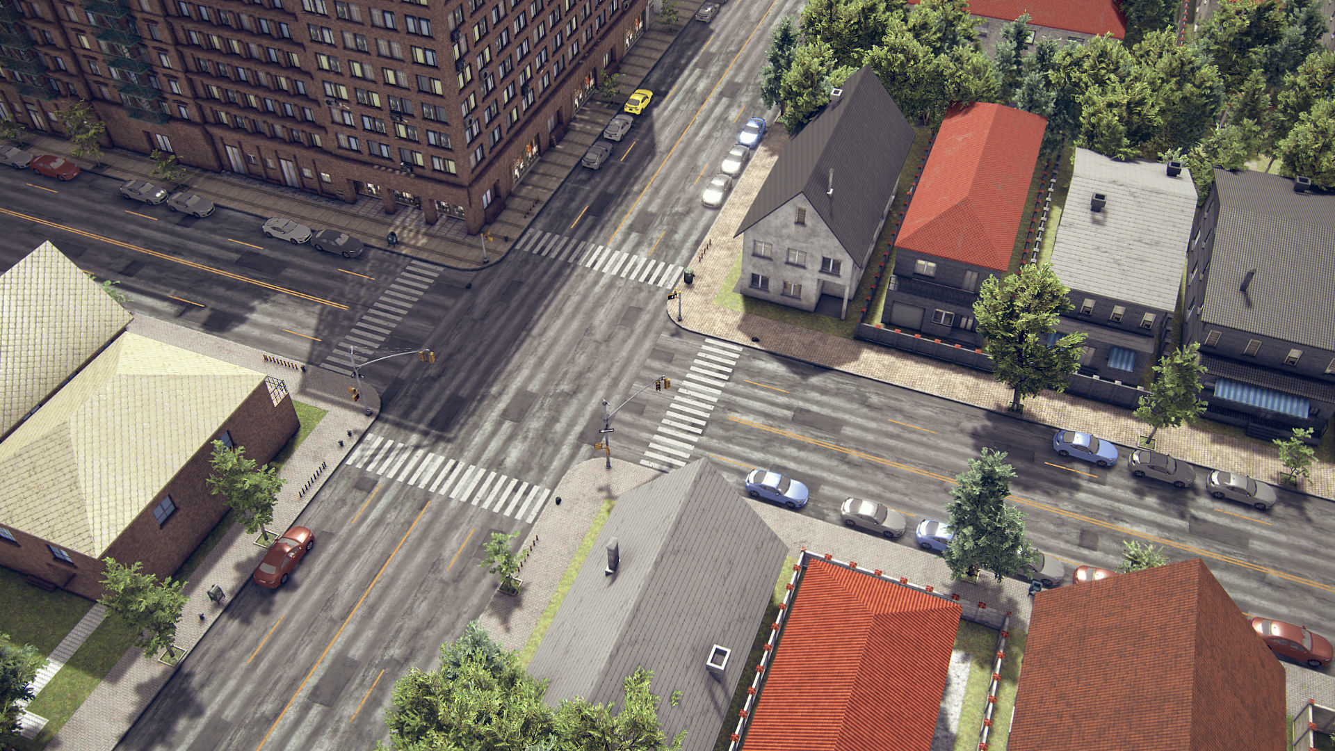 Realistic Realistic Unity City 4 Low-poly 3D model_14