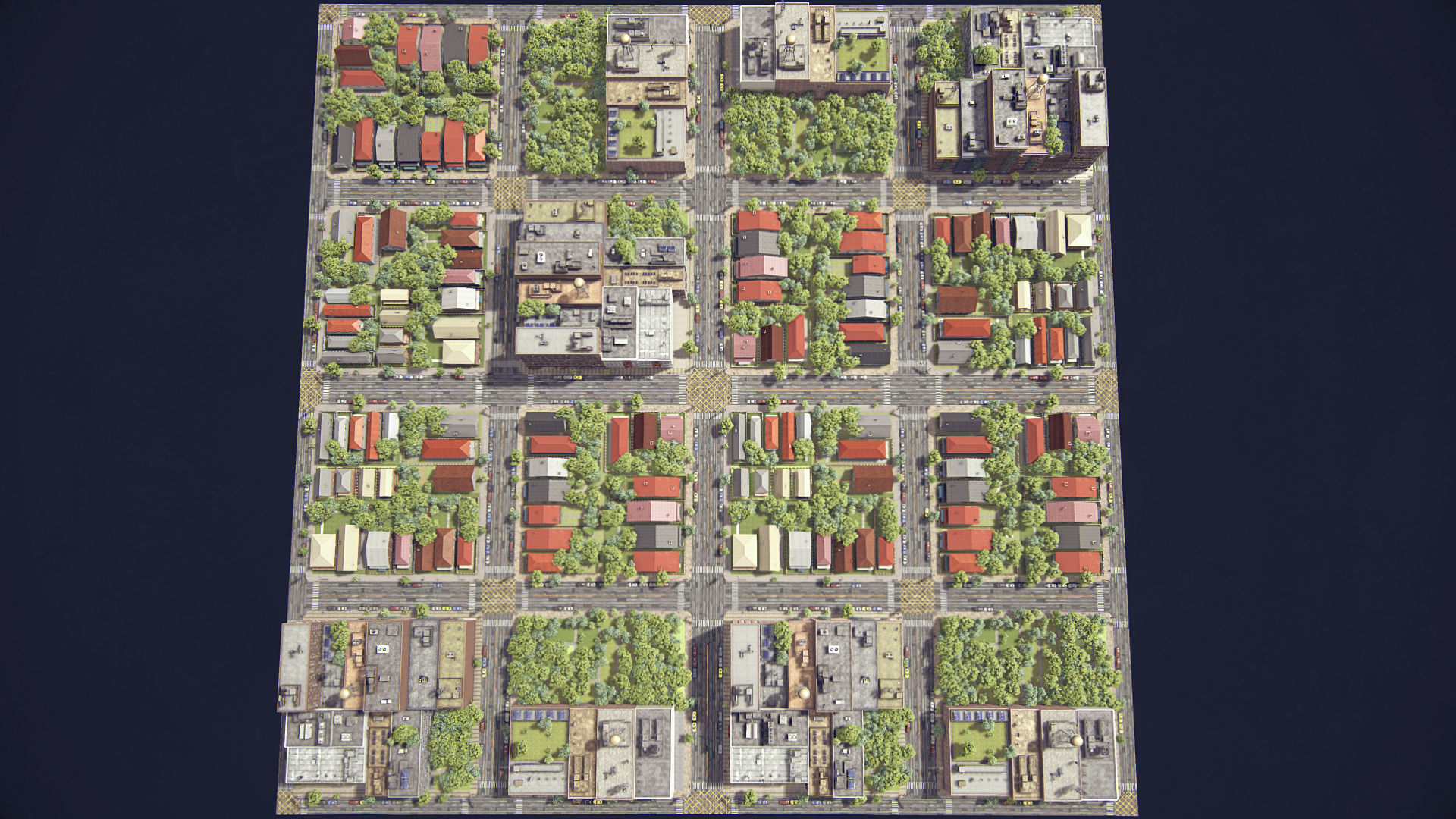 Realistic Realistic Unity City 4 Low-poly 3D model_30