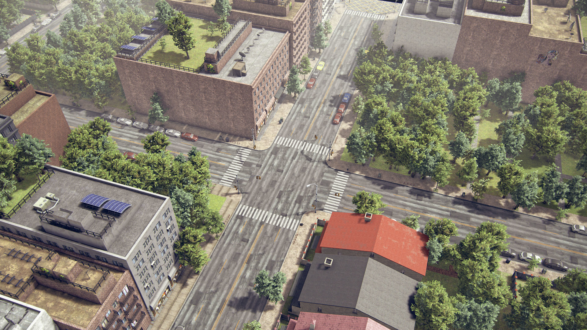 Realistic Realistic Unity City 4 Low-poly 3D model_16