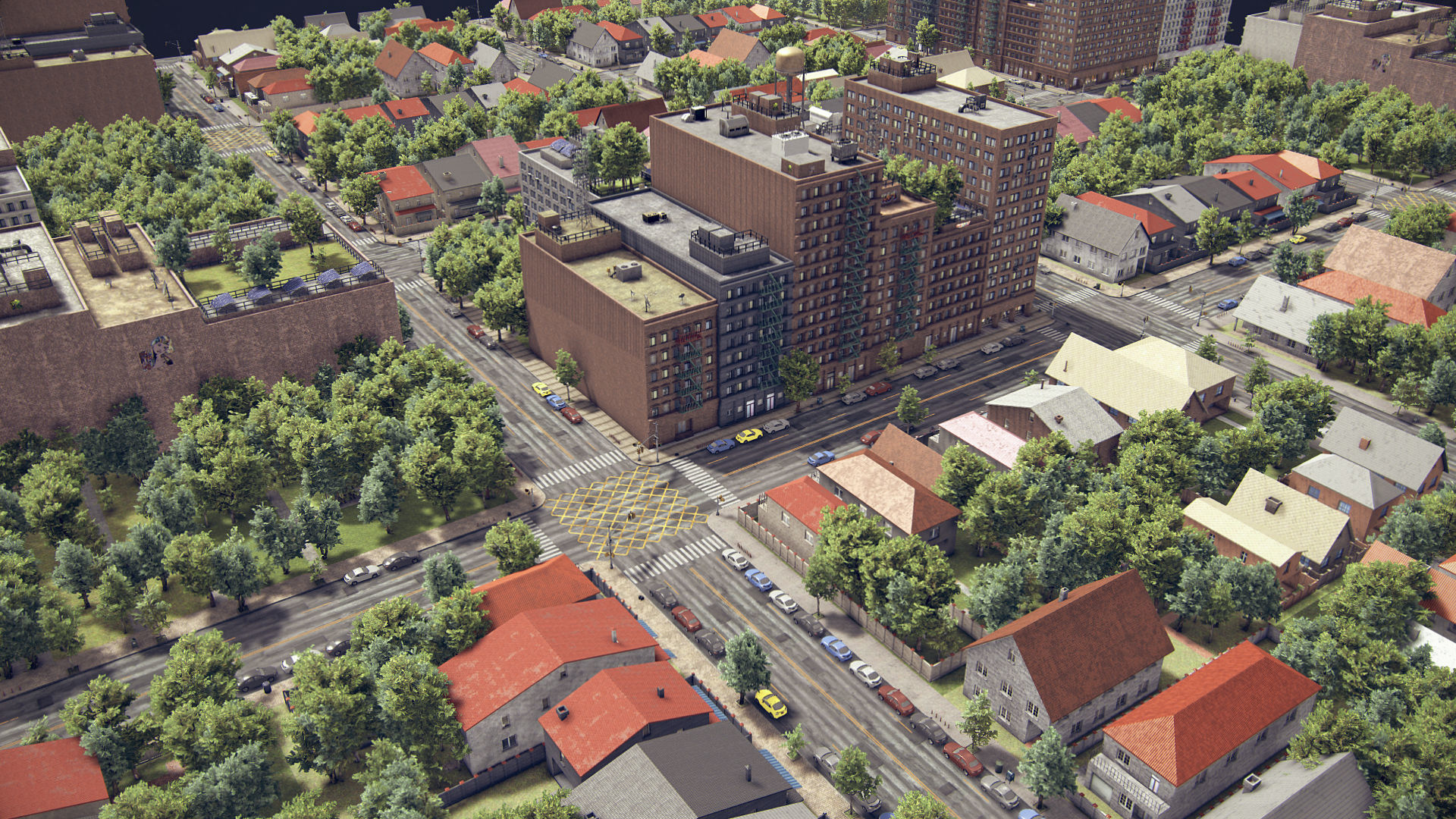 Realistic Realistic Unity City 4 Low-poly 3D model_24