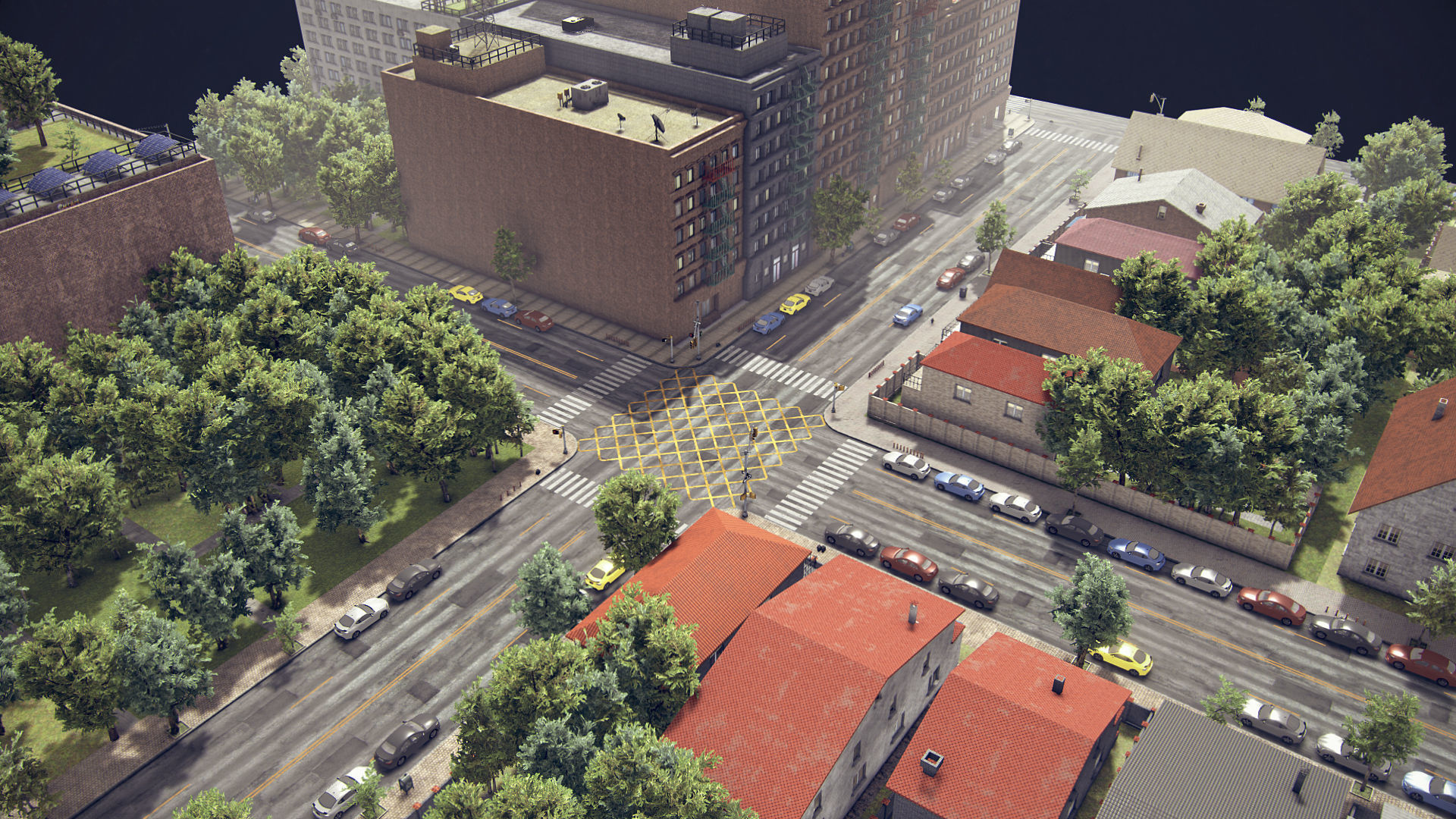 Realistic Realistic Unity City 4 Low-poly 3D model_10