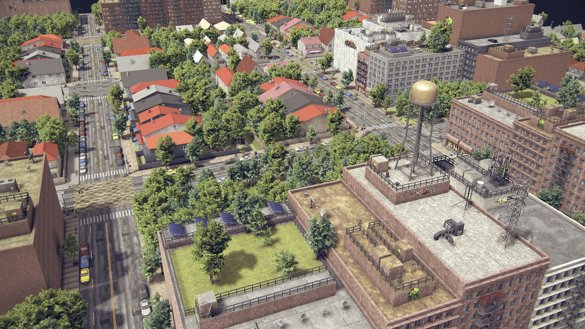 Realistic Realistic Unity City 4 Low-poly 3D model_23