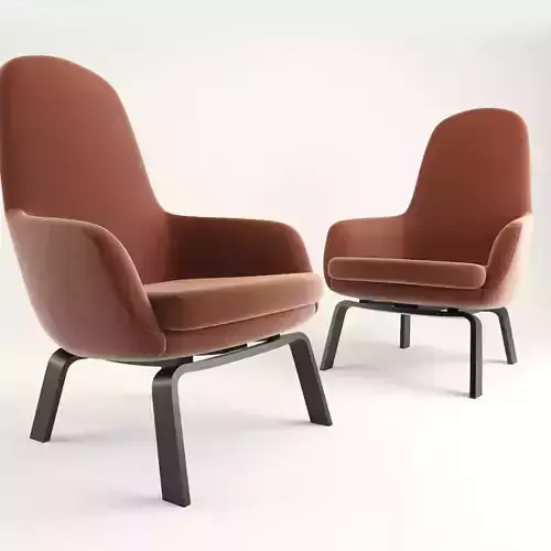Era Lounge Chair High Wood