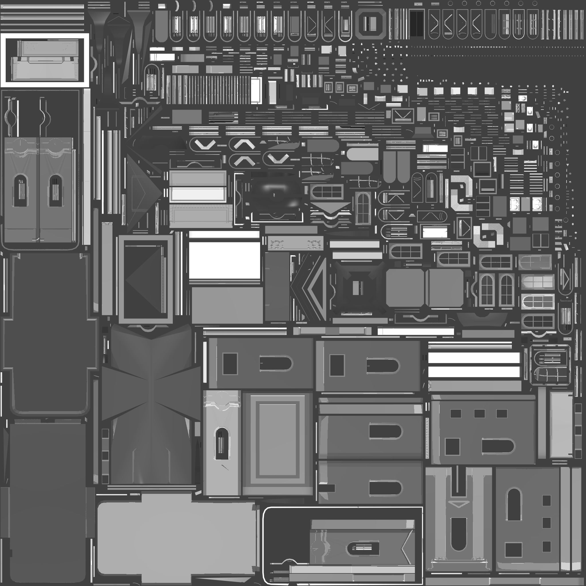 3D low poly model of church Low-poly 3D model_35