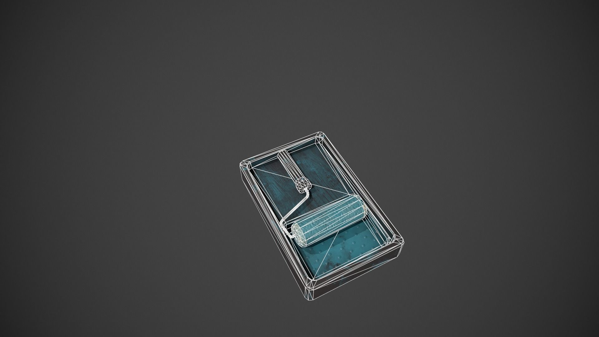 Paint Roller and Tray - Color Variations Low-poly 3D model_18