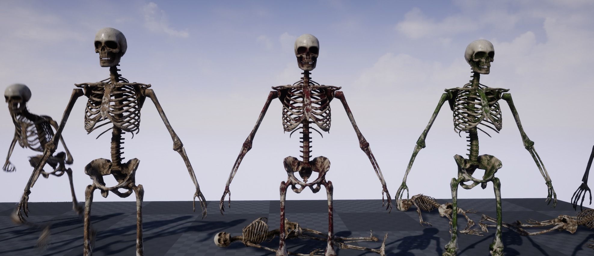 Skeleton Humanoid - Game Ready Low-poly 3D model_18