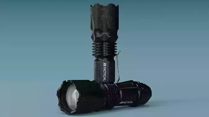 J5 Tactical Flashlight 3D model