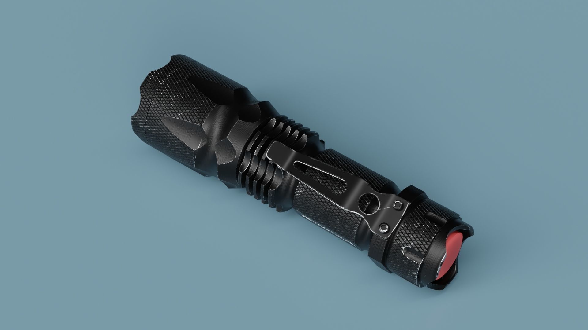 J5 Tactical Flashlight 3D model_6