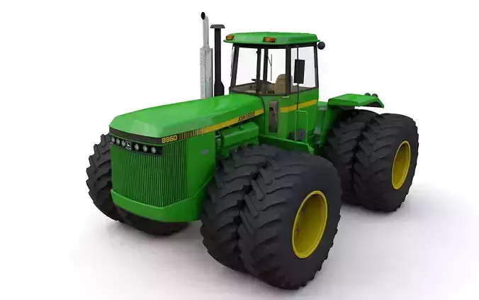 JOHN DEERE 8850 4WD Tractor 1985 3D model