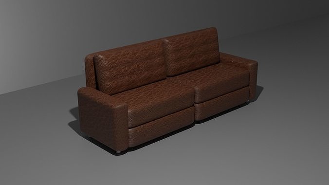 black friday leather sofa by cyberalex Free 3D model