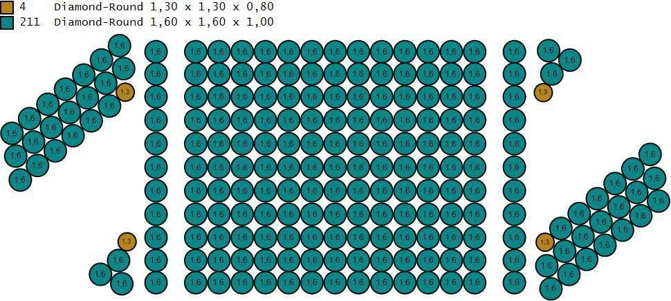 20MM CUBAN LINK CHAIN 3 ROWS DIAMOND BRACELET NECKLACE 3D print model_6