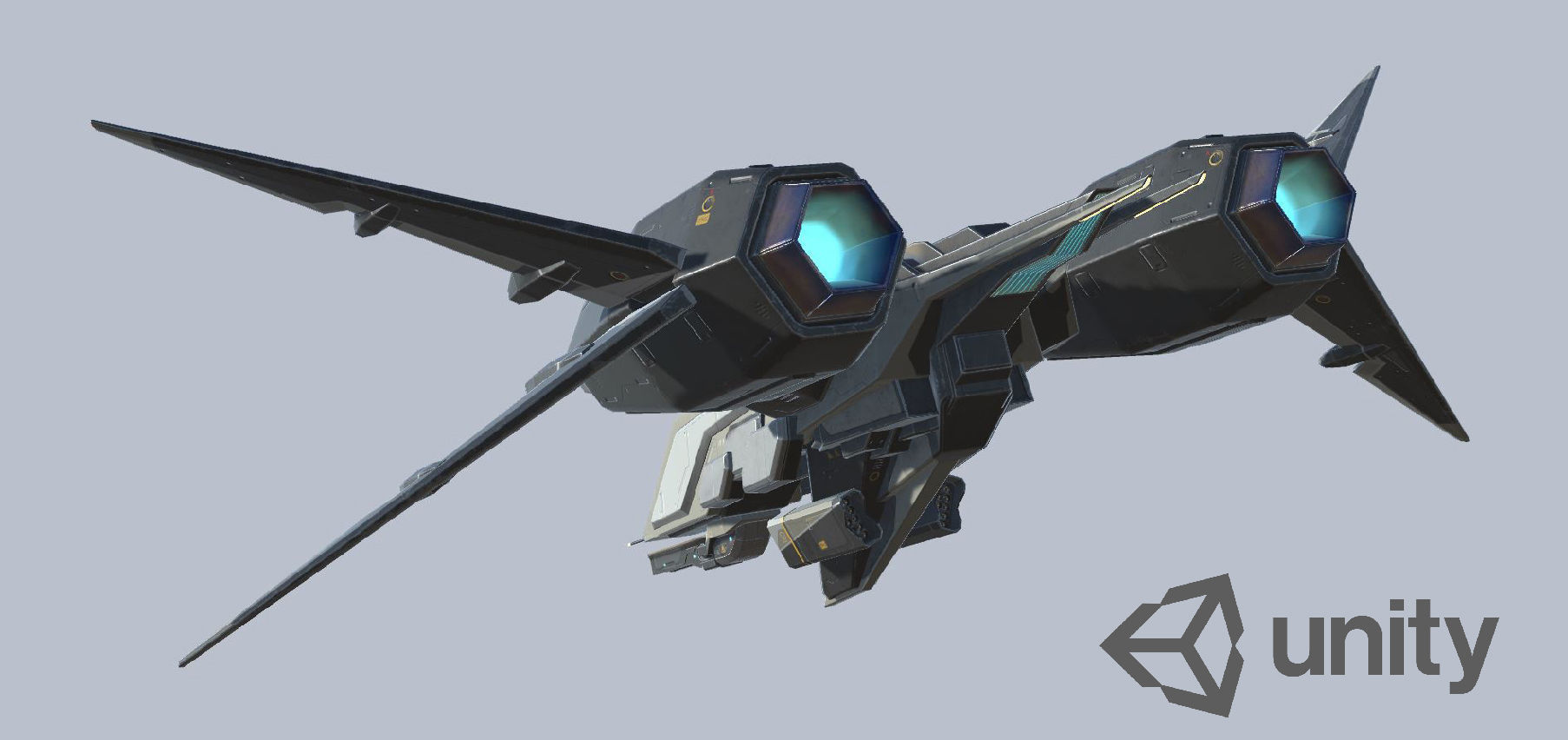 Space Fighter MK 1 Low-poly 3D model_18