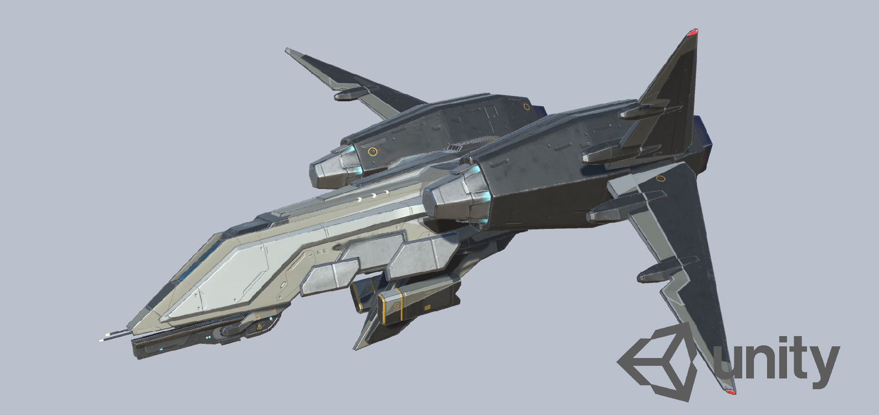 Space Fighter MK 1 Low-poly 3D model_17