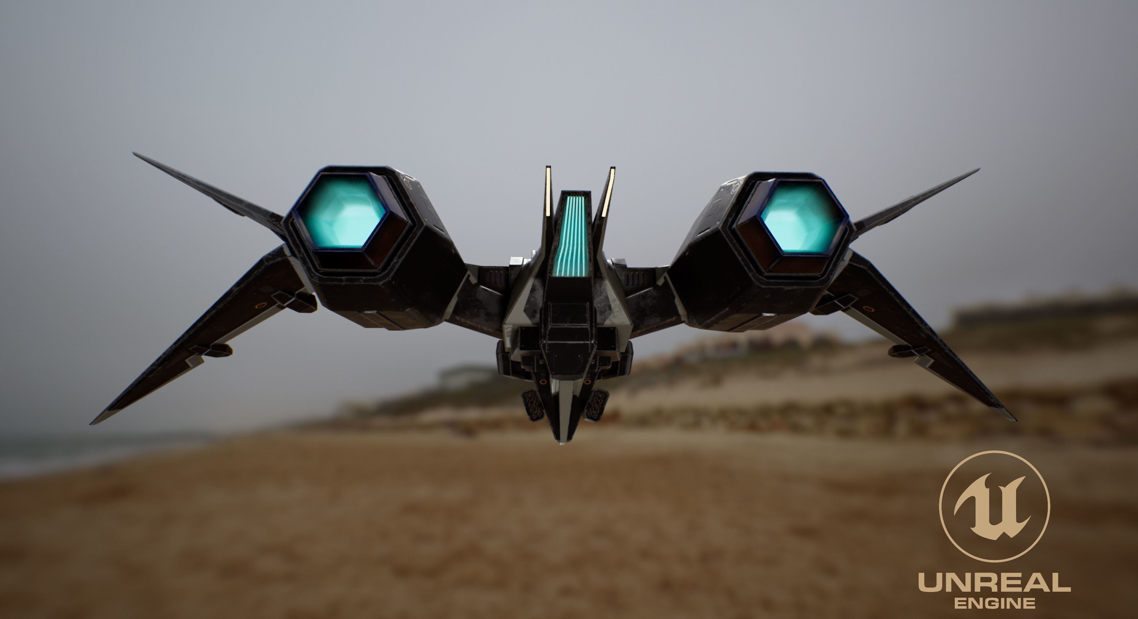 Space Fighter MK 1 Low-poly 3D model_21