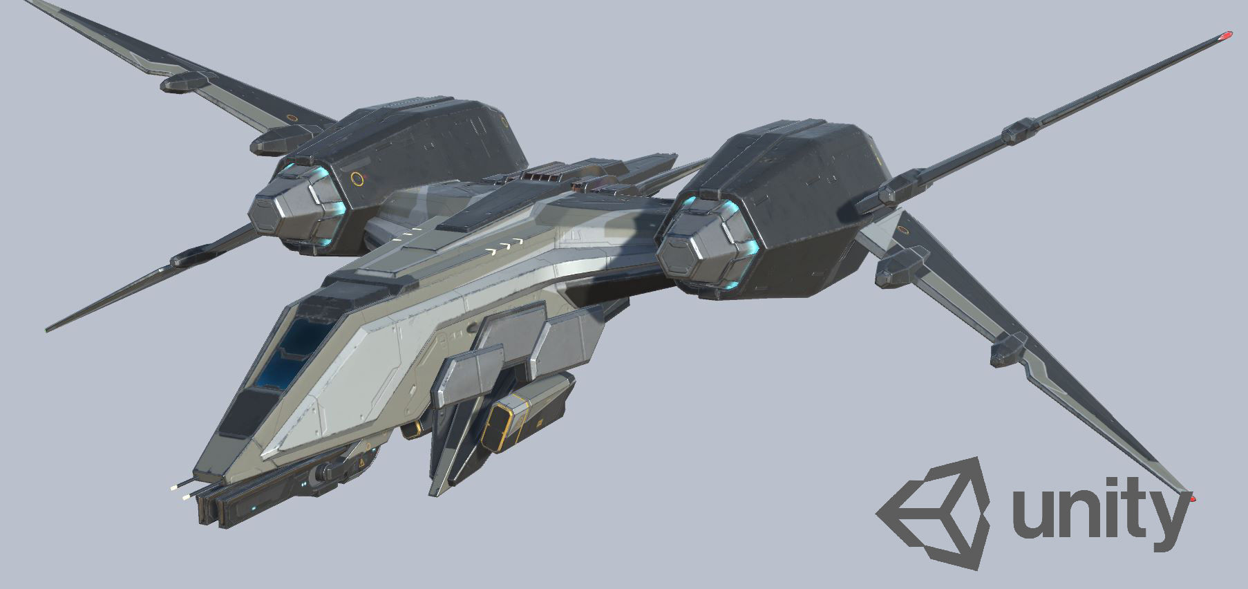 Space Fighter MK 1 Low-poly 3D model_16