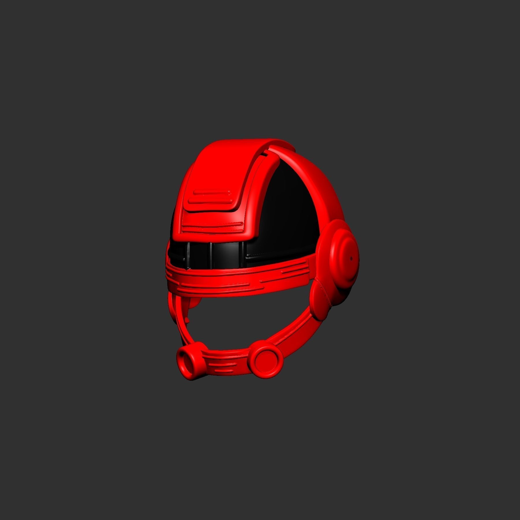 helmet high poly sculpt 3d printable  3D model_3
