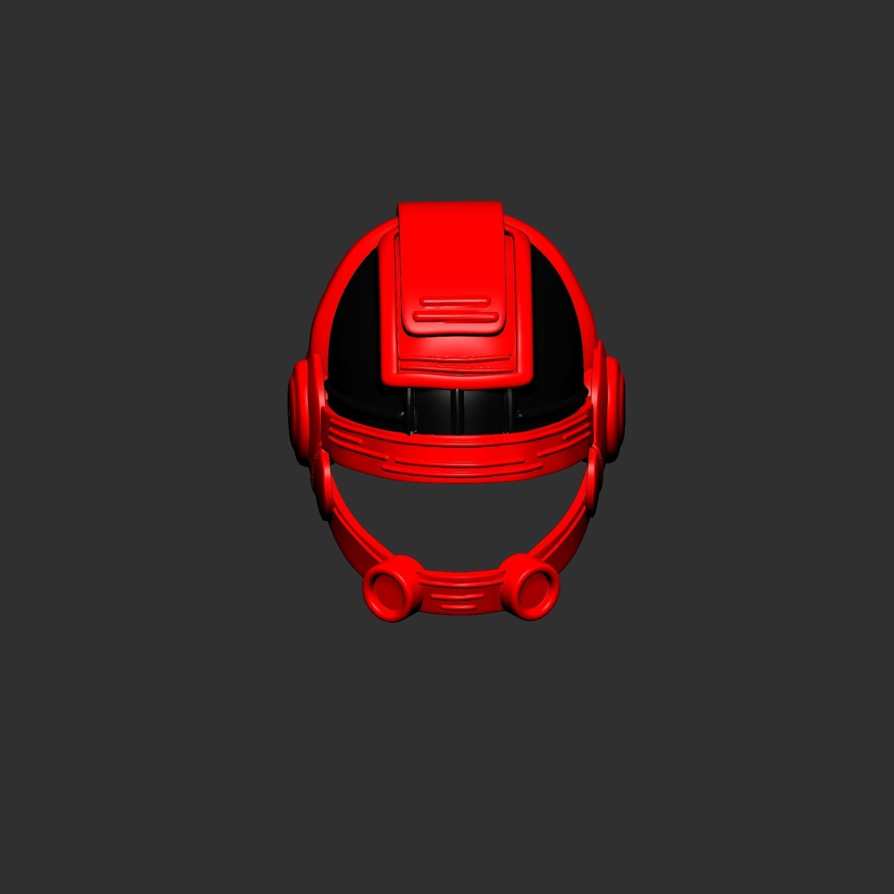 helmet high poly sculpt 3d printable  3D model_2