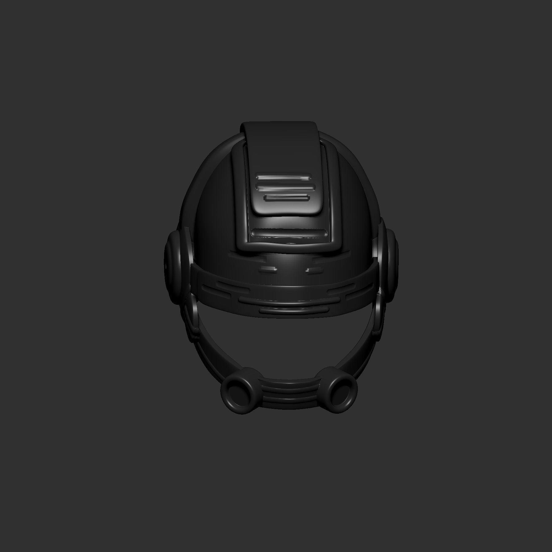 helmet high poly sculpt 3d printable 3D model_2