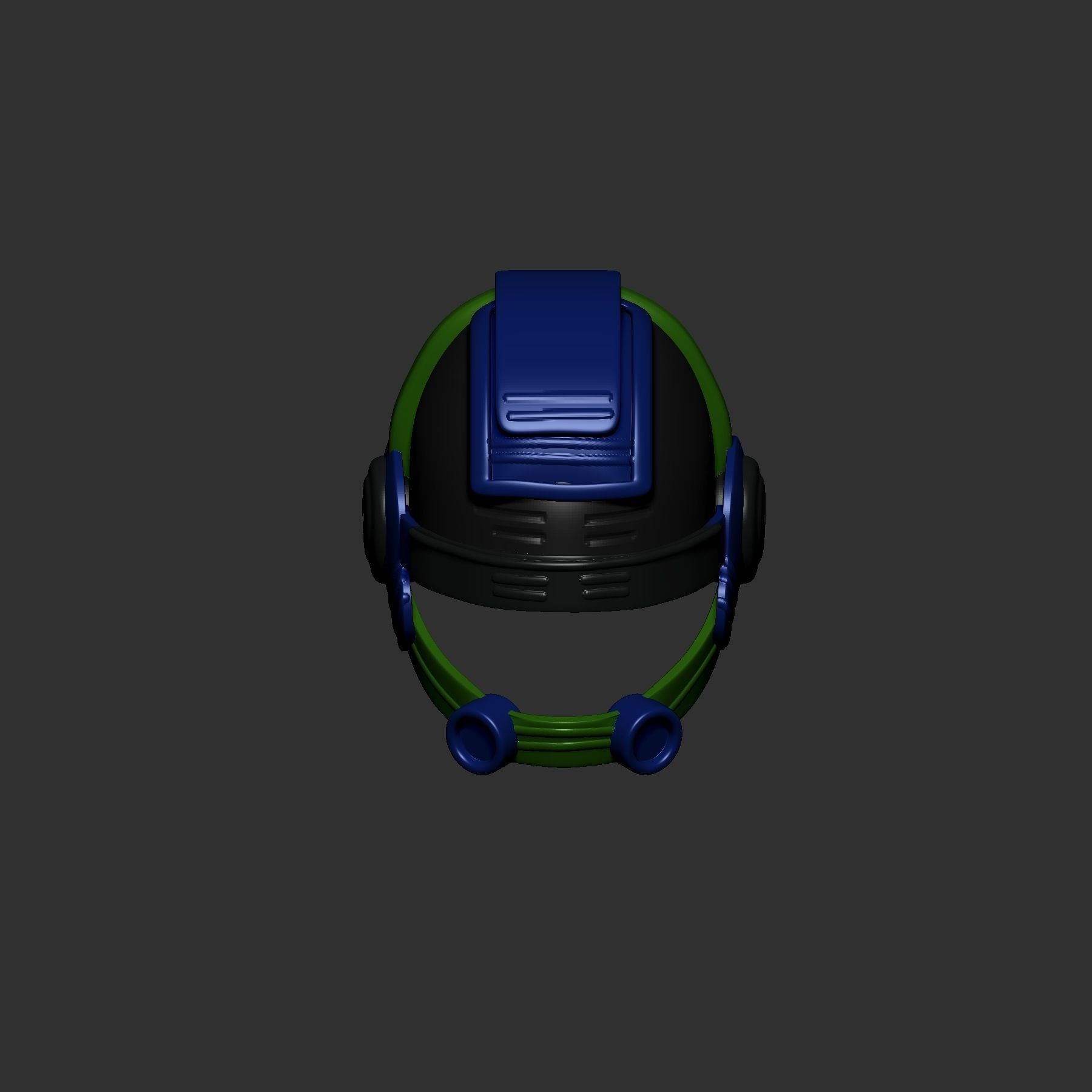 helmet high poly sculpt 3d printable 3D model_2