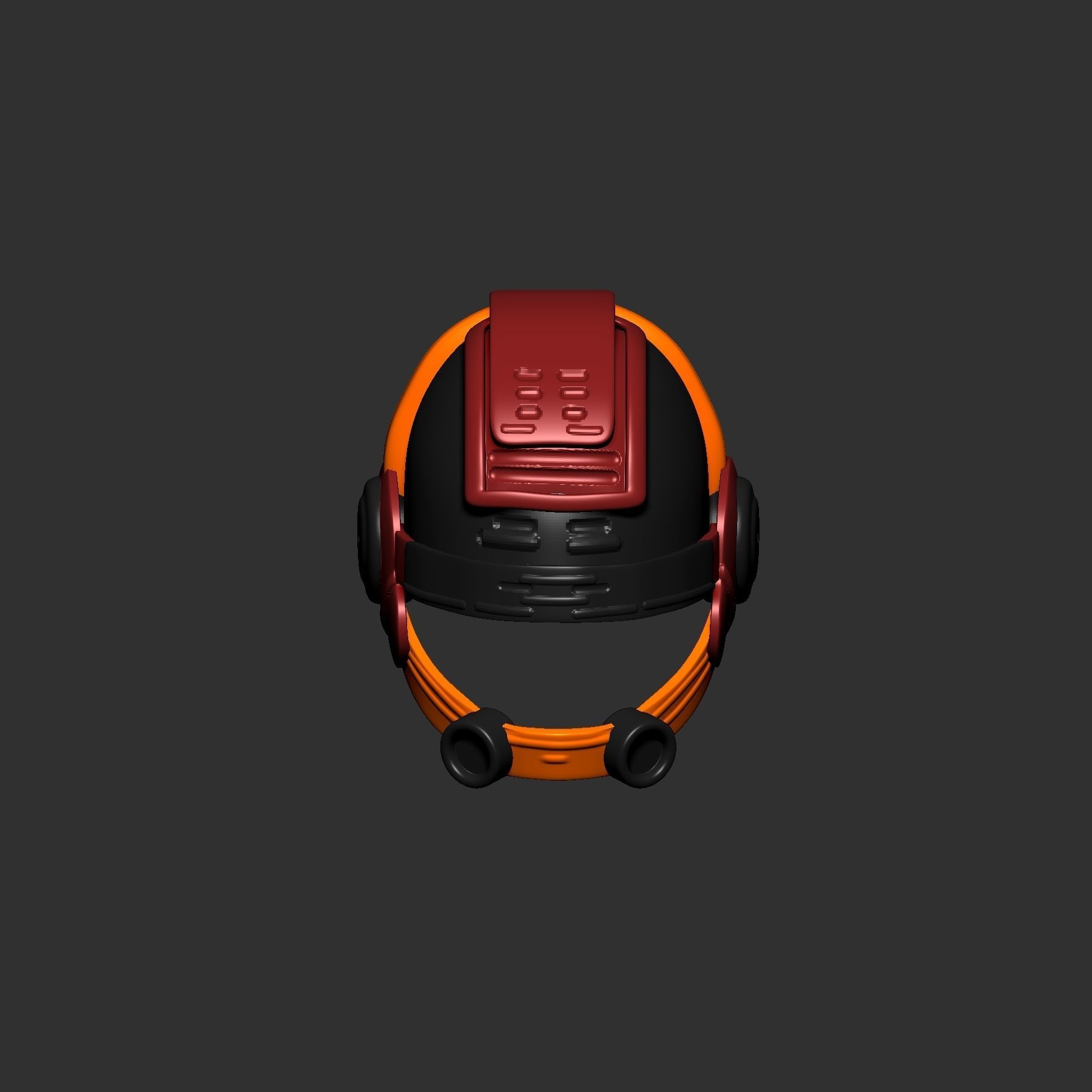 helmet high poly sculpt 3d printable 3D model_2