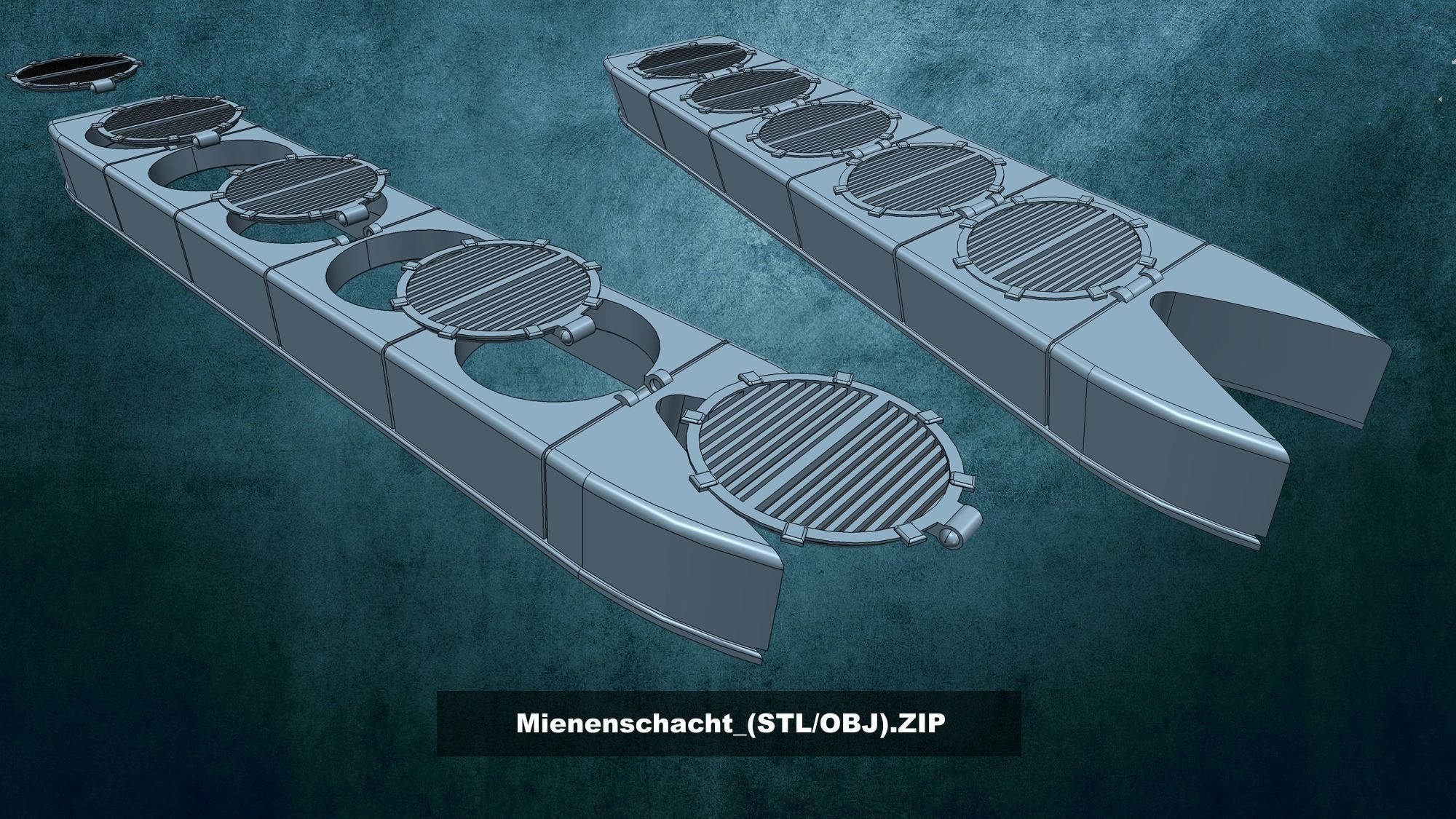 U-Boot TYP VII D 3D print model_35
