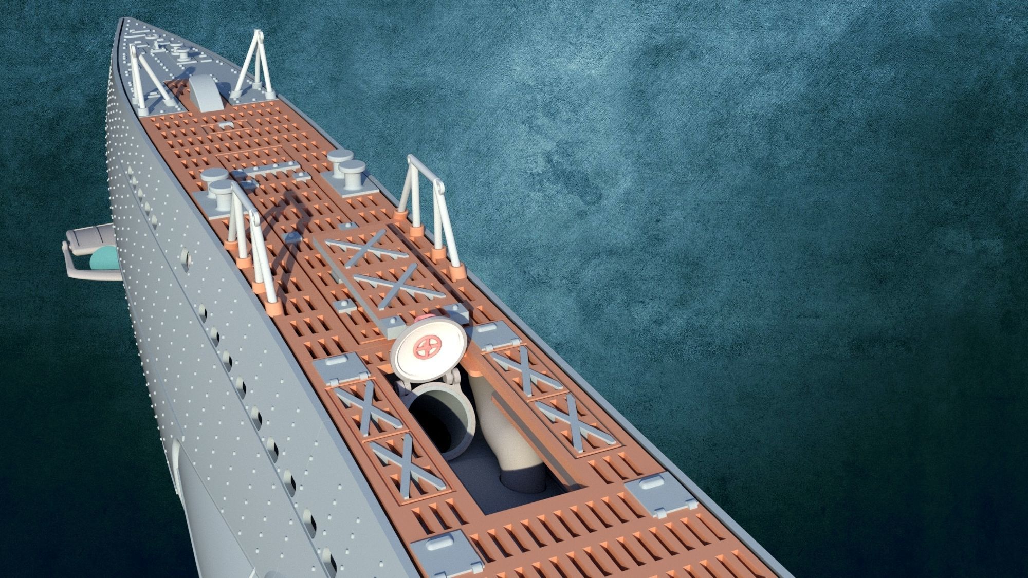 U-Boot TYP VII D 3D print model_11