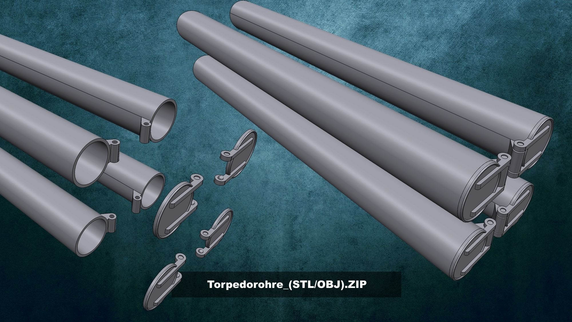 U-Boot TYP VII D 3D print model_24