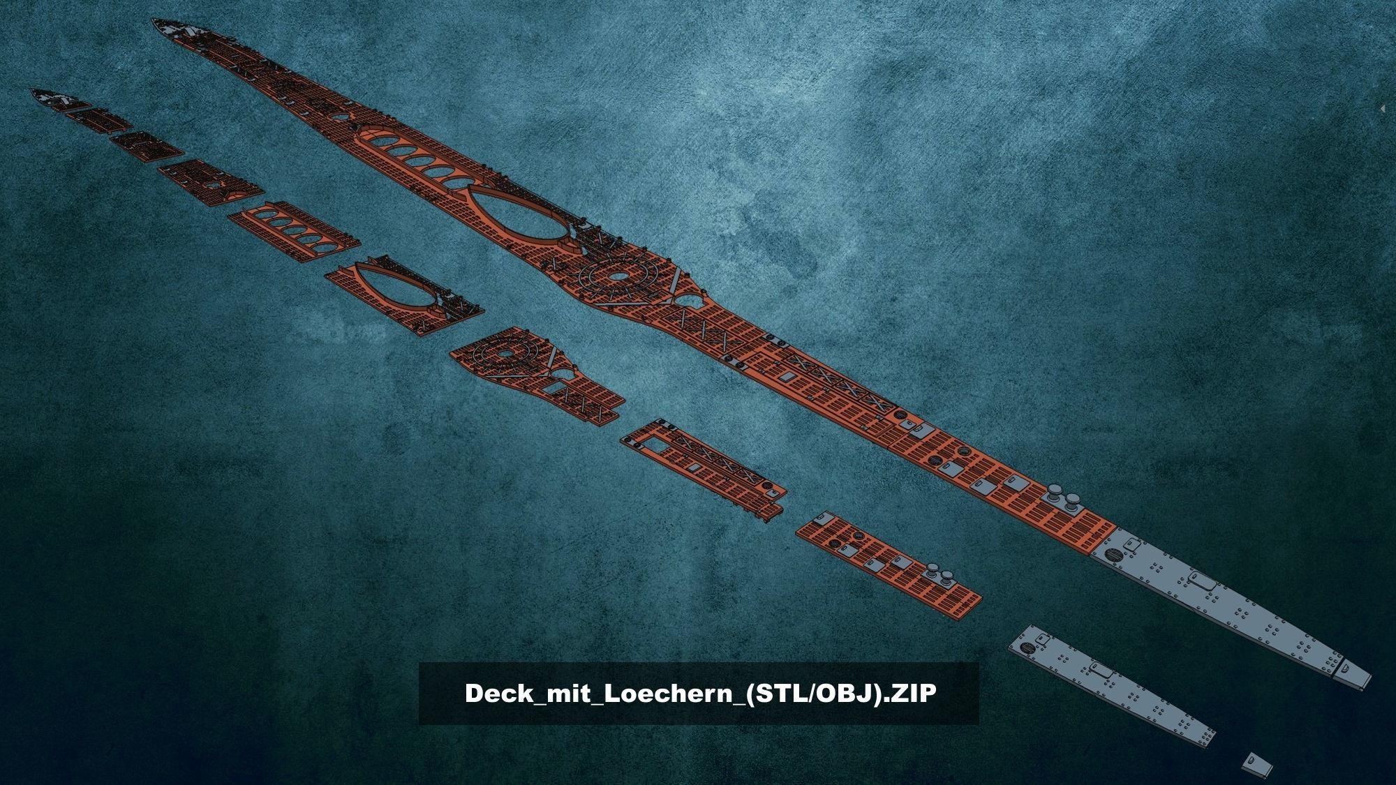 U-Boot TYP VII D 3D print model_31