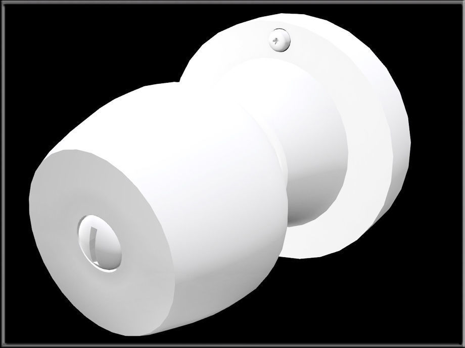 Door knob Low-poly 3D model_6