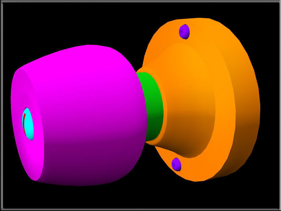 Door knob Low-poly 3D model_4