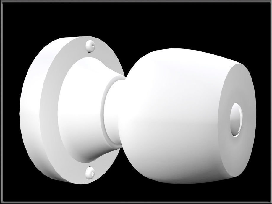 Door knob Low-poly 3D model_9