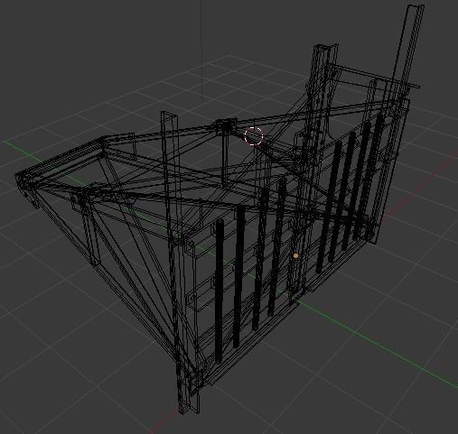 Belgian Gate Low-poly 3D model_5