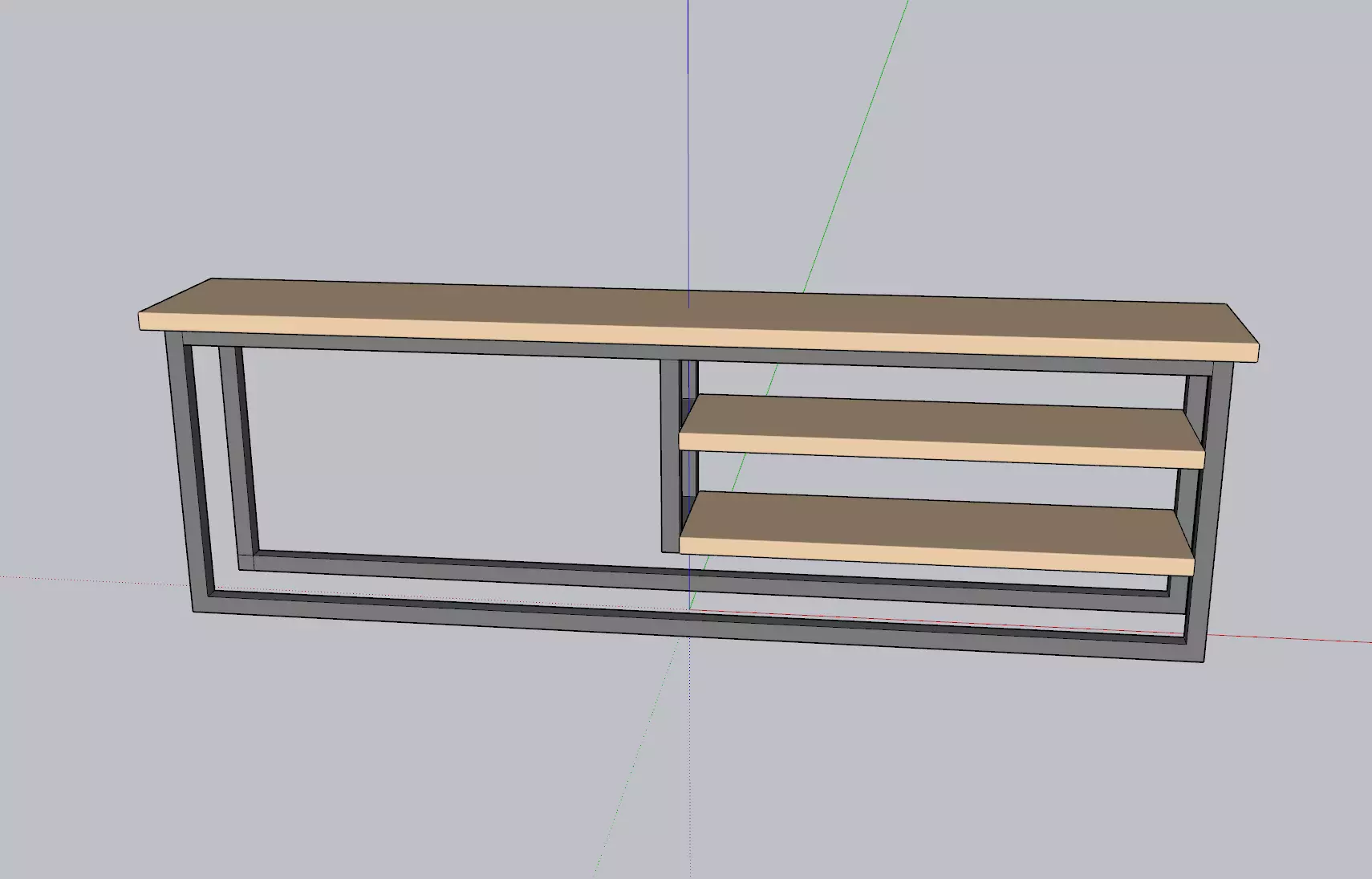 Long Table Free low-poly 3D model