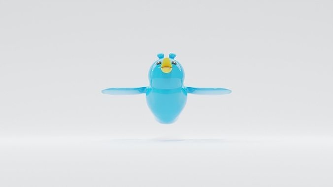 Twitter Bird 3D model