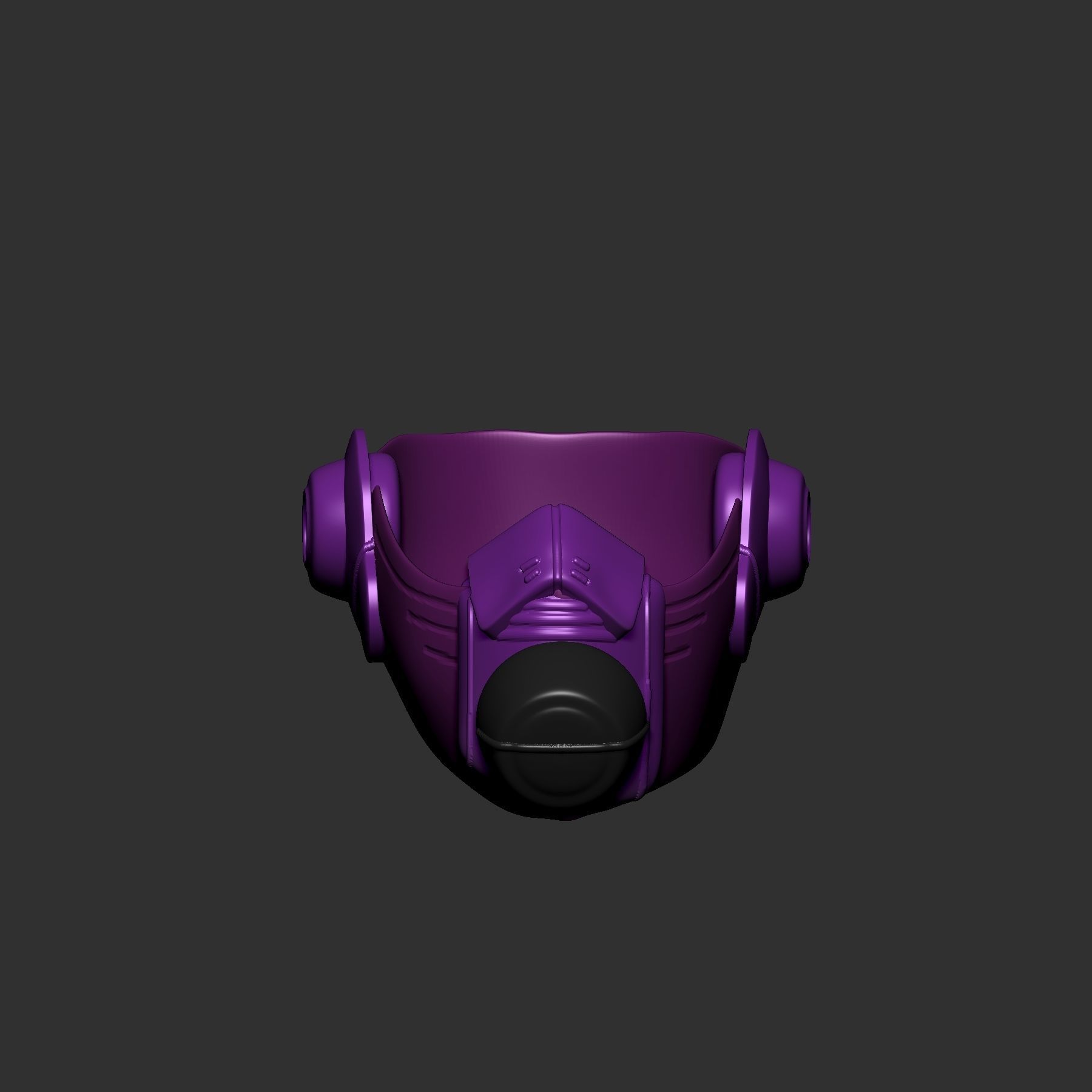 helmet high poly sculpt 3d printable  3D model_2