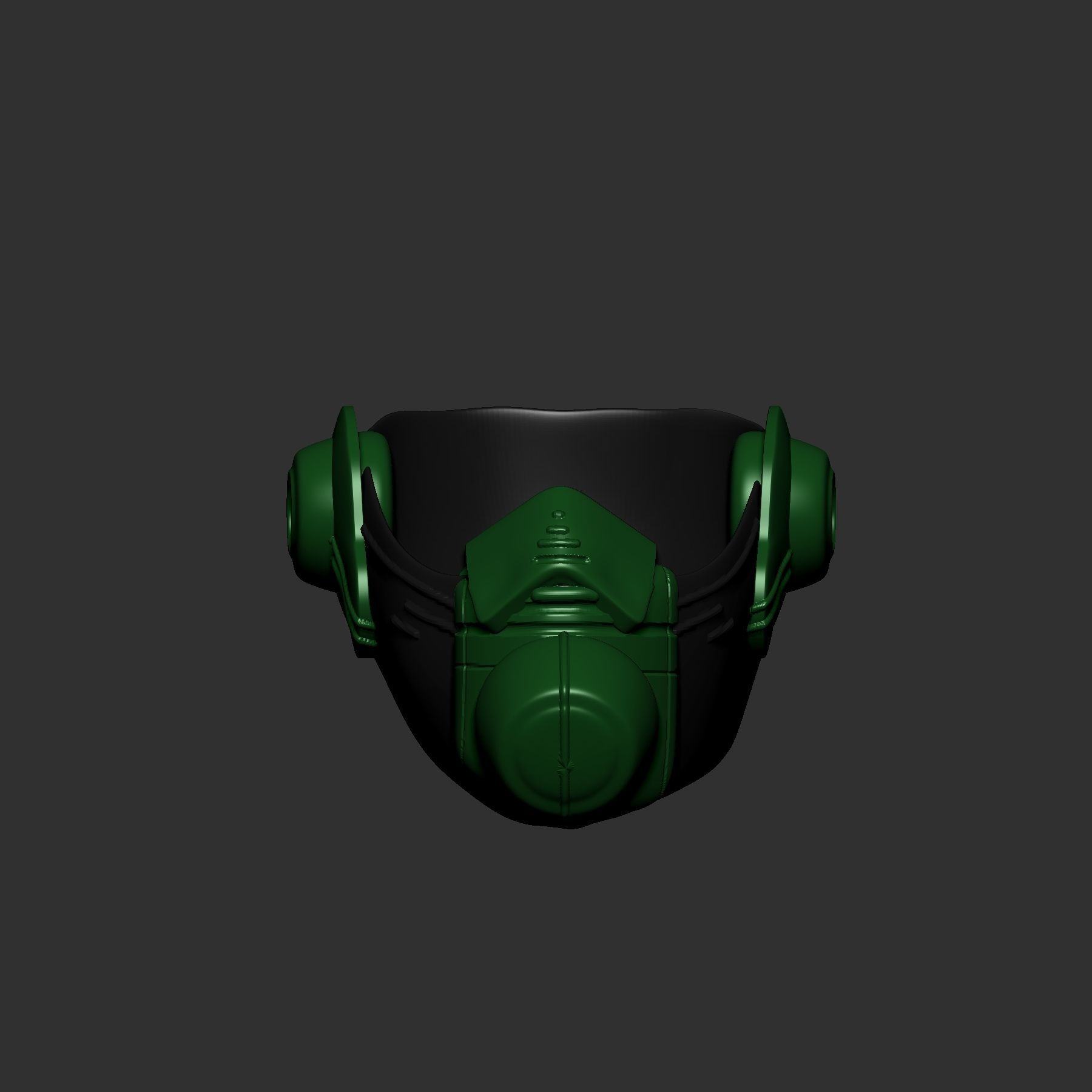 helmet high poly sculpt 3d printable 3D model_2