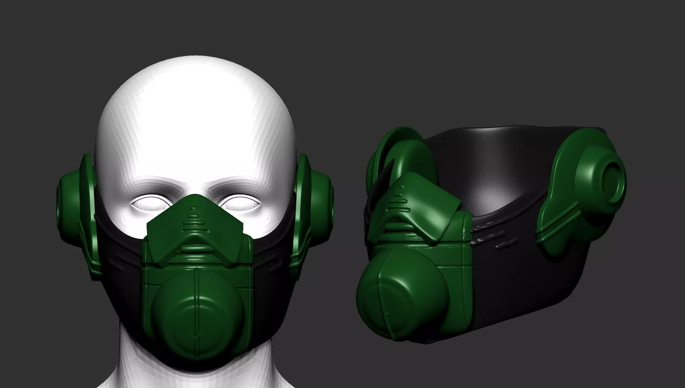 helmet high poly sculpt 3d printable 3D model_0