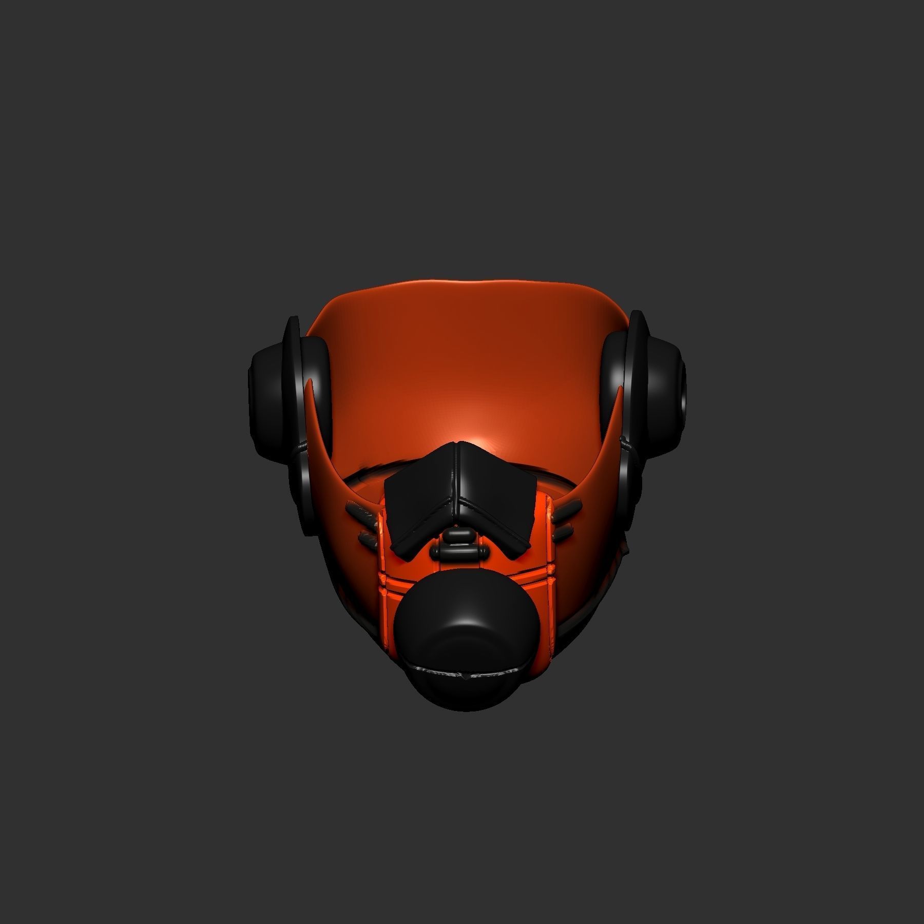 helmet high poly sculpt 3d printable 3D model_5