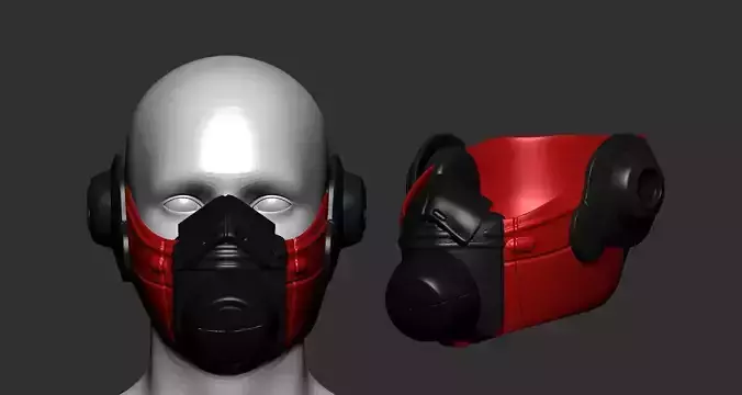 helmet high poly sculpt 3d printable 