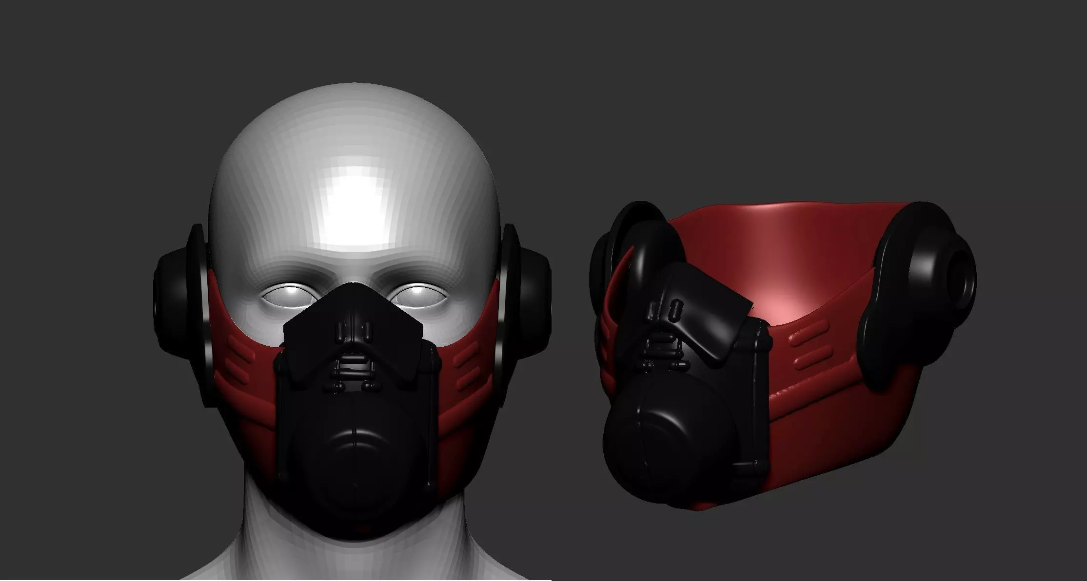 helmet high poly sculpt 3d printable 3D model_0