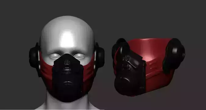 helmet high poly sculpt 3d printable 