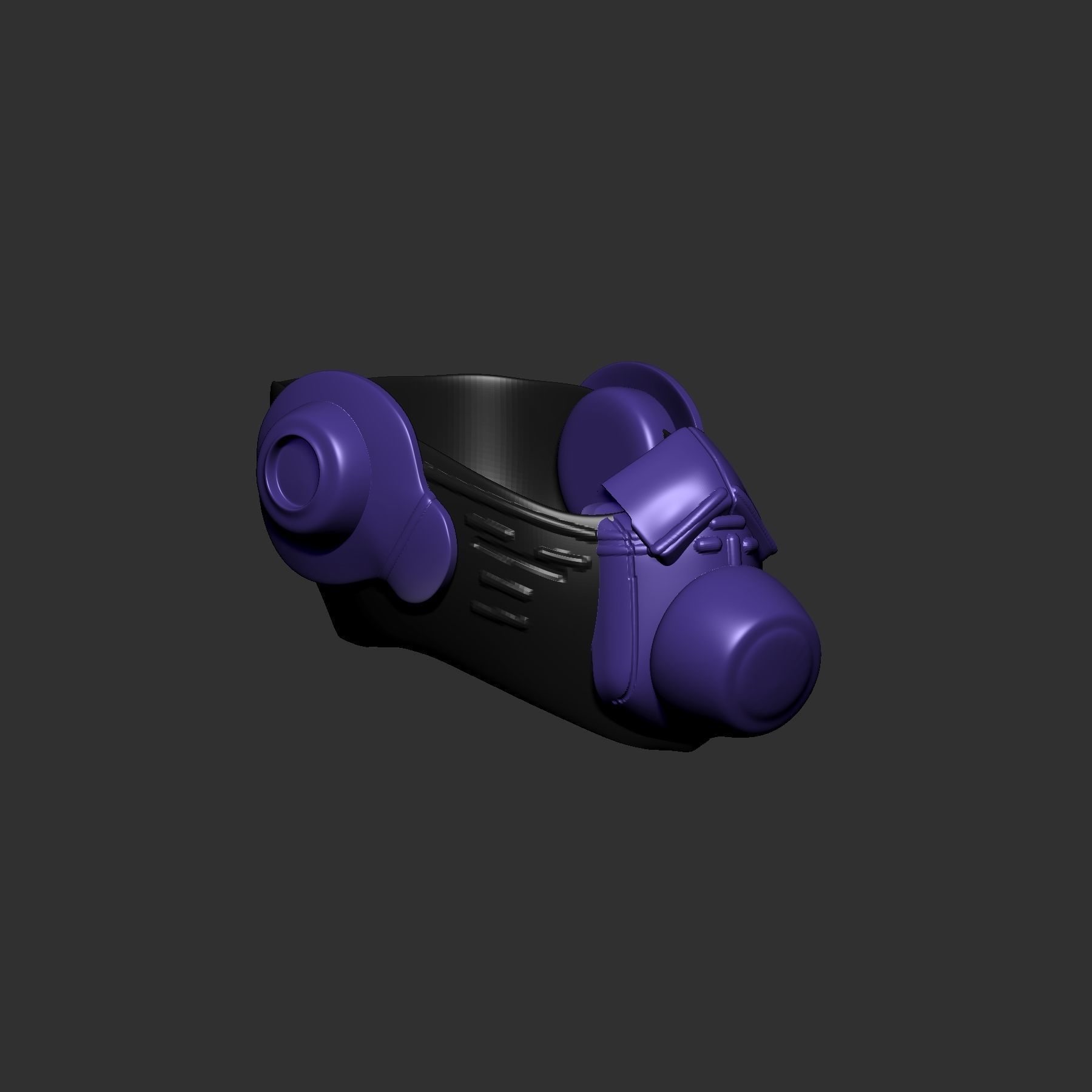 helmet high poly sculpt 3d printable  3D model_4
