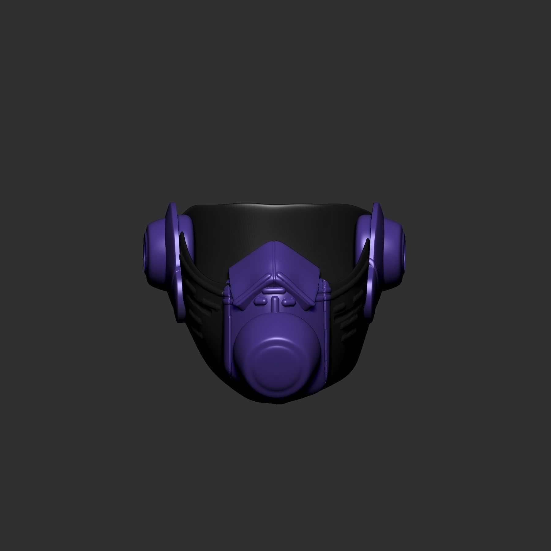 helmet high poly sculpt 3d printable  3D model_2