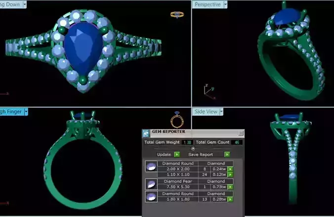 Diamond Ring 3dmodel 