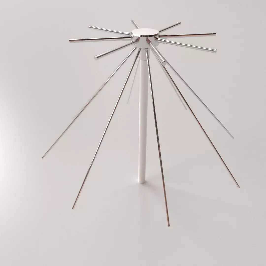 Discone Antenna 3D model_0