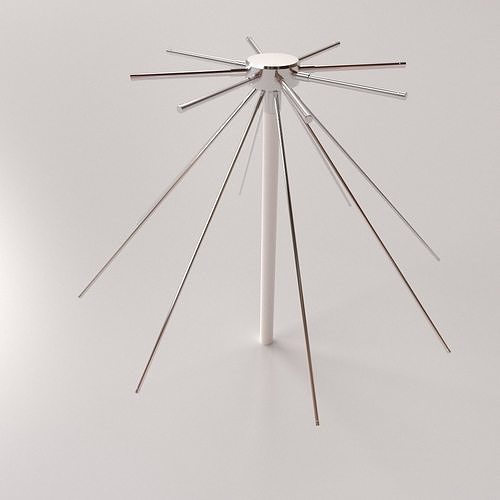 Discone Antenna 3D model
