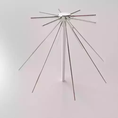 Discone Antenna 3D model