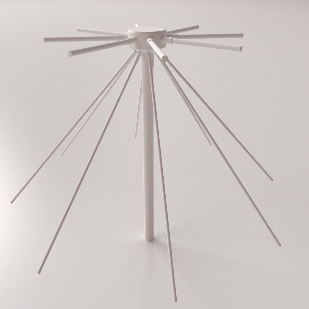 Discone Antenna 3D model_3