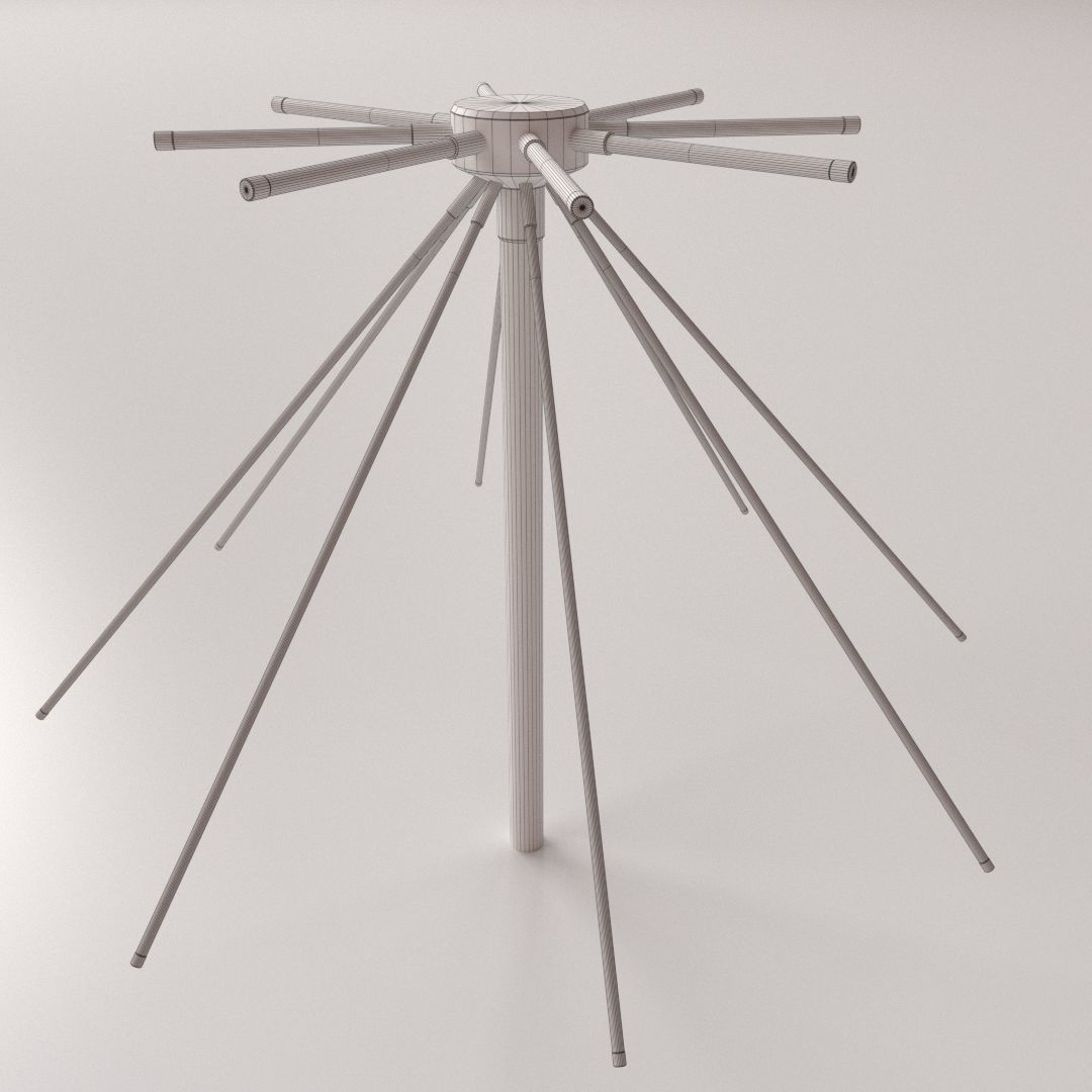 Discone Antenna 3D model_4